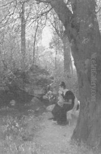 Am Lichten Birkenwald by Robert Geiger