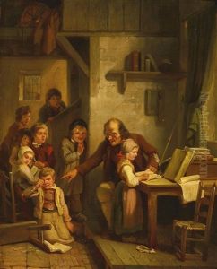 Die Schulstunde by Jozef Geirnaert