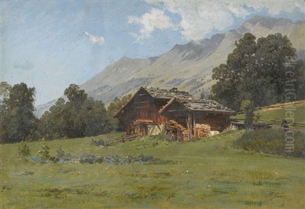 Sommerliche Alp Mit Bauernhof - view 1