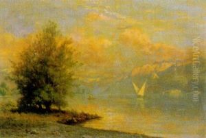 Genfer Seelandschaft by Johann-Joseph Geisser