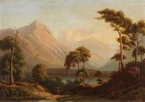 Landschaft Im Abendrot by August Christian Geist