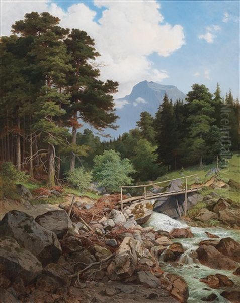 Waldbach, Motiv Aus Karnthen - view 1