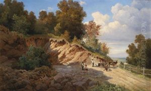 Sandgrube Bei Wien by Carl Friedrich Wilhelm Geist