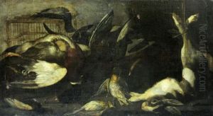 Still Life Of Felled Game by Nicolaes Van Gelder