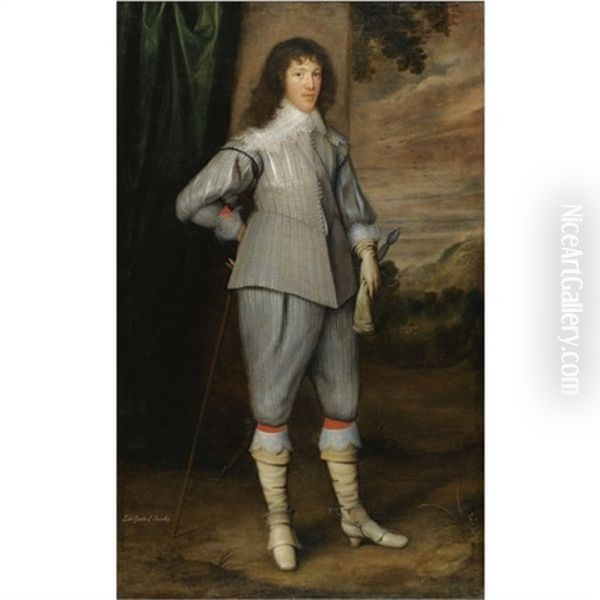 Portrait Of Dutton Gerard, 3rd Baron Gerard (1613-1640), Of Gerard's Bromley, Staffordshire - view 1