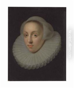 Portrait Of A Lady, Bust-length, In A Lace Collar And Headdress