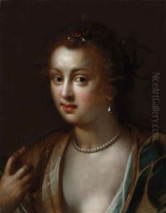 Portrait Of A Lady, As Berenice, Wife Of Ptolomy Iii Of Egypt by Gortzius Geldorp