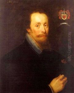 Portrait Of Sir Henry Wooten by Gortzius Geldorp