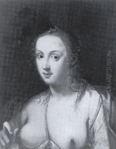 Portrait De Femme Au Collier De Perles by Gortzius Geldorp