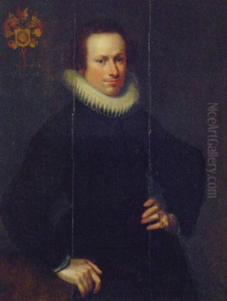 Portrait Of A Young Man, In Black Costume And A Ruff - view 1