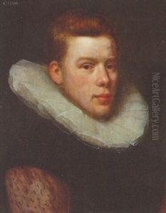 Potrait Of A Gentleman, Bust-length In A Black Doublet