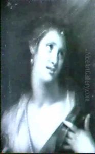 Lucretia Mit Halb Enblosster Brust by Gortzius Geldorp