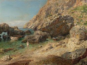 Italian Coastal Landscape by Otto Geleng