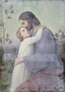 Jesus Et Saint Jean by Etienne Azambre