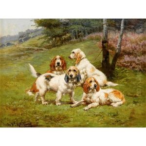 Waiting For Their Master by Gaston Gelibert