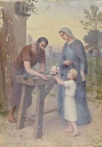 L'offrande A Saint Joseph by Etienne Azambre