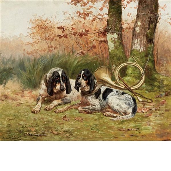 Bluetick Hounds At Rest - view 1