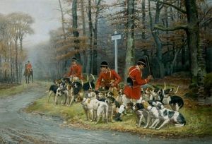 Ecoutant Les Chiens D'attaque, Probablement En Foret De Fontainebleau