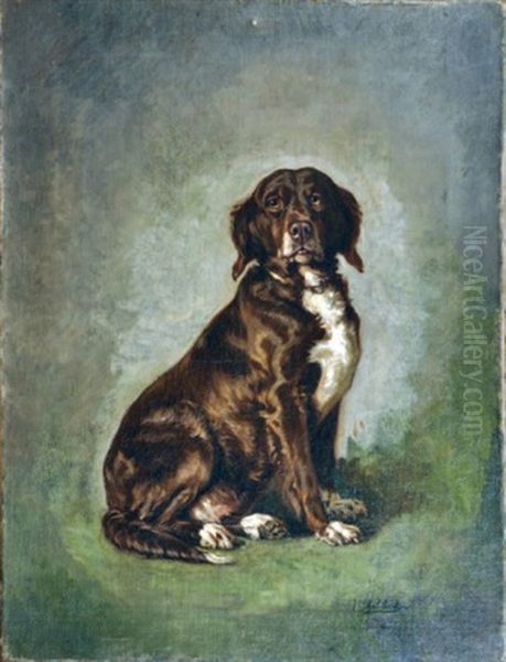 Portrait De Chienne Du Comte Grefulle (study) - view 1