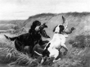 Two Setters Retrieving Game