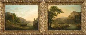 Paysages Antiques Animes (pair) by Maximilien Lambert Gelissen