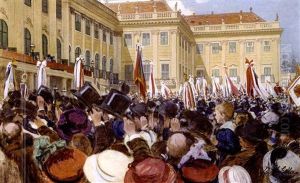 Die Friedenshuldigung In Schonbrunn Am 18. April 1909 Die Friedenshuldigung In Schonbrunn Am 18. April 1909