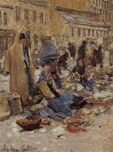 Marktszene by Johann Nepomuk Geller