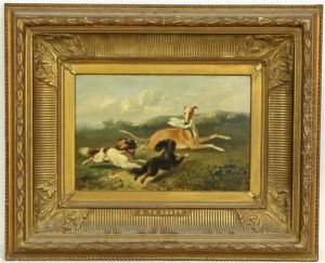 Spelende Honden by Bernard de Gempt
