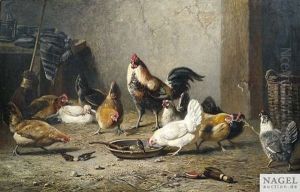 Auf Einem Huhnerhof by Bernard de Gempt