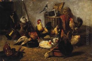 A Farmyard Gathering by Bernard de Gempt