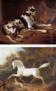 Chien Couche Pres De La Sellerie by Bernard de Gempt