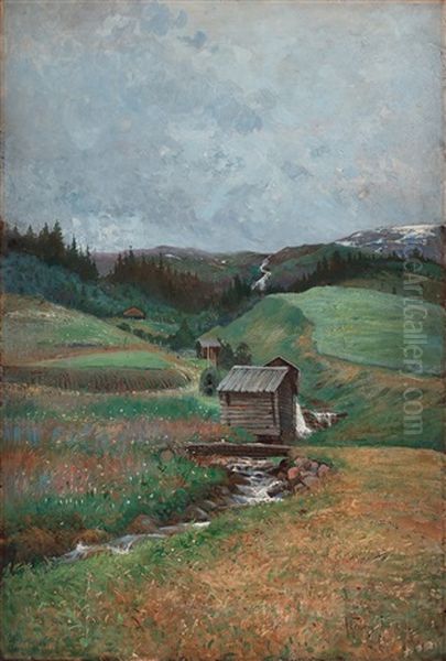 Summer Landscape From Are In The North Of Sweden - view 1