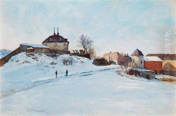 Winter Scene From Sodermalm, Stockholm - view 1