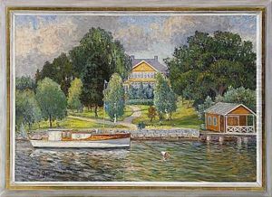 Kanalmotiv Fran Djurgarden - Stockholm by Anton Genberg