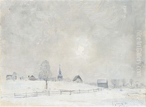 Motiv Fran Are Gamla Kyrka, Vintertid - view 1