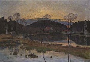 Solnedgang by Anton Genberg