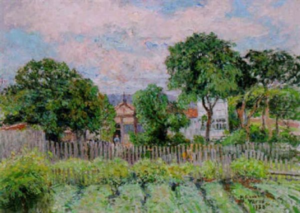 Sommarlandskap Med Byggnader - view 1