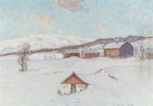 Stugor I Vinterlandskap