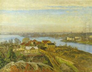 Stockholmsvy by Anton Genberg