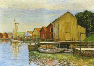 Sjobodar Pa Gullholmen by Anton Genberg