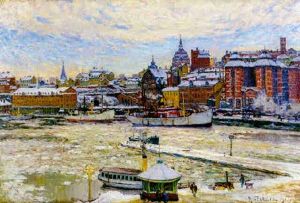 Motiv Fran Skeppsbron, Stockholm by Anton Genberg