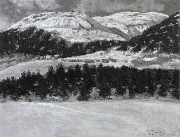 Fjallandskap I Vinter - view 1