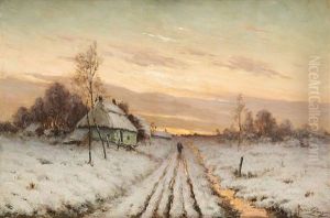 Chemin Enneige Ensoleille by Jos van Genegen