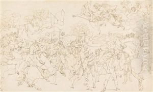 Die Hll. Petrus Und Paulus Erscheinen Attila Vor Rom, Nach Raffaels