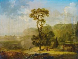 Paysages Classiques Animes De Personnages (pair)