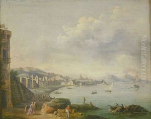 Vue De La Ville De Naples by Jean Baptiste Genillion