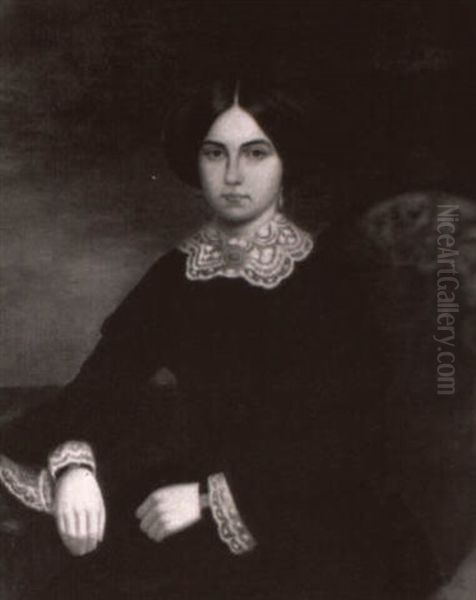 Portrait Of A Woman With Lace Collar - view 1