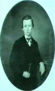 Portrait Of A Young Man Wearing A Blue Tie Portrait Of A Young Man Wearing A Blue Tie