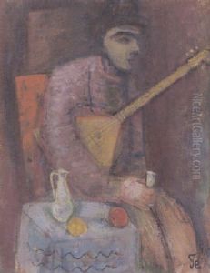 Balalaikasspieler by Robert Genin