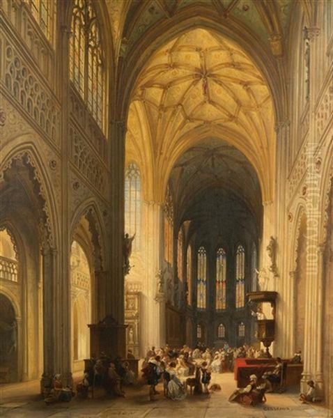 Gothic Cathedral Interior - view 1
